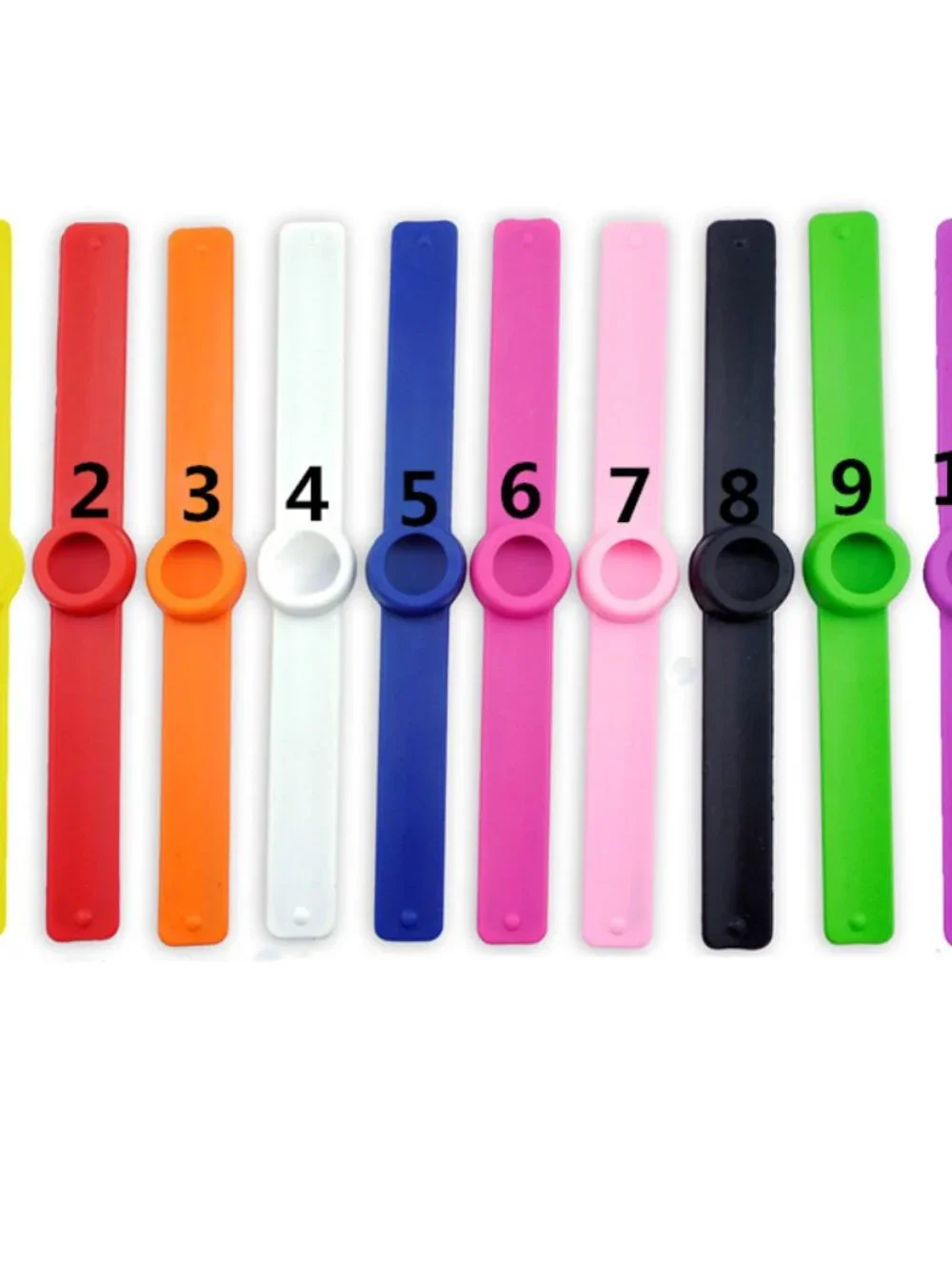 RESERVED White Silicone & Black Lava Stone Slap Bracelet for Kids & Sport NEW